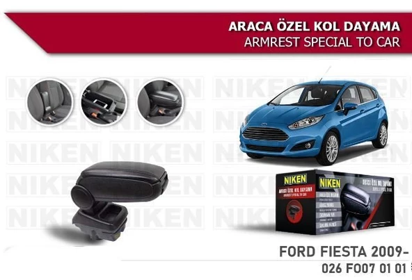 Ford Fiesta Araca Özel Kol Dayama Kolçak 2009 Sonrası Niken ürün görseli 1