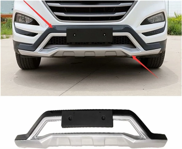 Hyundai tucson ön tampon koruması difüzör 2015-2018 arası (makyajsız kasa) ürün görseli 1