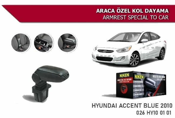 Hyundai Accent Blue Araca Özel Kol Dayama Kolçak 2010+ Sonrası Niken ürün görseli 1