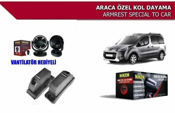 Citroen Berlingo Kol Dayama Kolçak 2009-2018 Vantilatör Hediyeli ürün görseli 1
