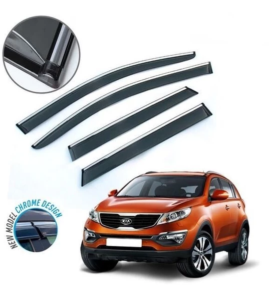 Kia Sportage Kromlu Cam Rüzgarlığı 2016-2021 arası Sunplex ürün görseli 1