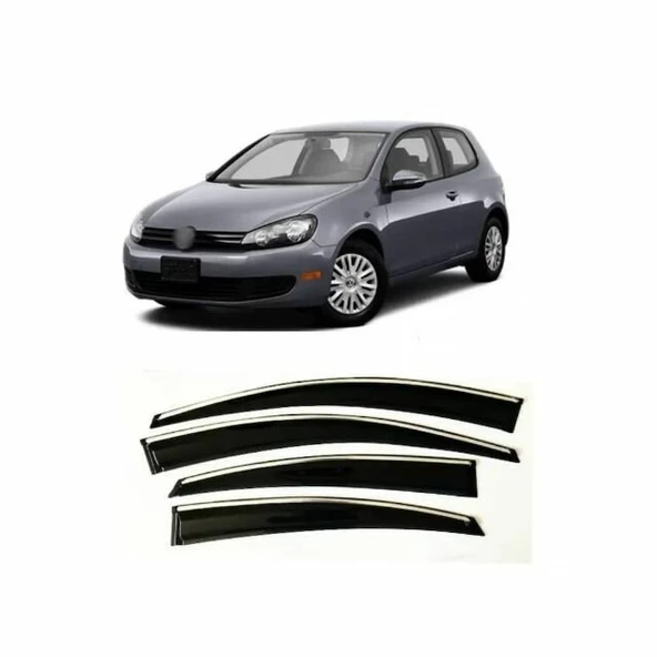 Vw Golf 6 Kromlu Cam Rüzgarlığı 2009-2013 arası Sunplex ürün görseli 1