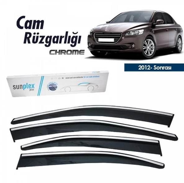Citroen Cellysee Kromlu Cam Rüzgarlığı 2012-2023 arası Sunplex ürün görseli 1