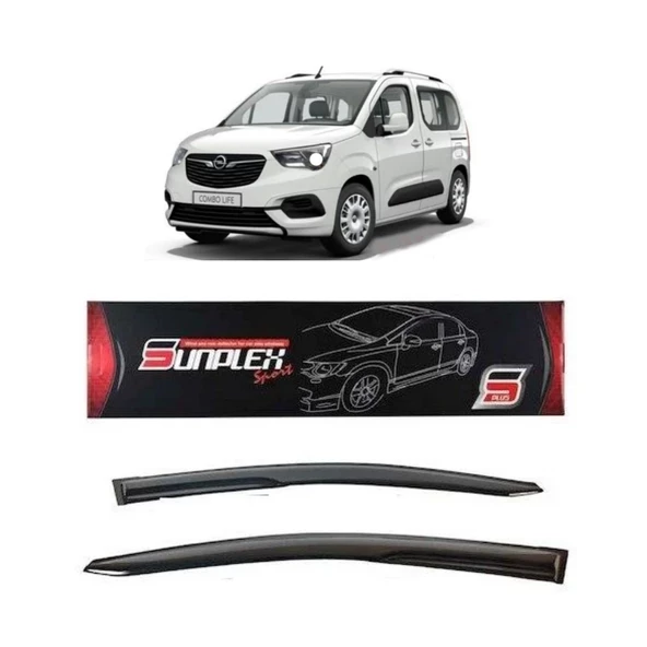 Opel Combo Mugen Cam Rüzgarlığı 2019 sonrası 2'li Sunplex ürün görseli 1