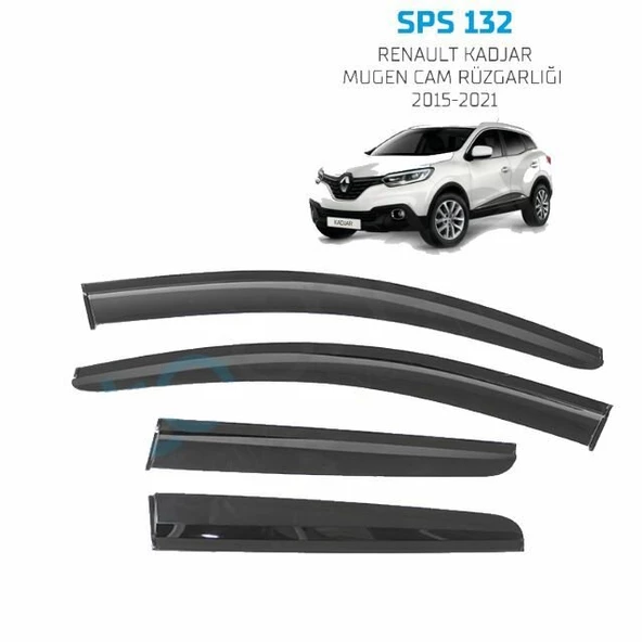 Renault Kadjar Mugen Cam Rüzgarlığı 2015-2021 arası 4'lü Sunplex ürün görseli 1