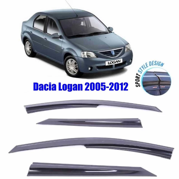 Dacia Logan Mugen Cam Rüzgarlığı 2005-2012 arası 4'lü Sunplex ürün görseli 1