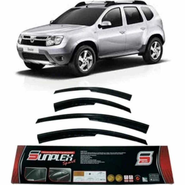 Dacia Sandero Mugen Cam Rüzgarlığı 2008-2020 arası 4'lü Sunplex ürün görseli 1