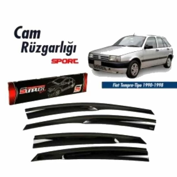 Fiat Tipo Mugen Cam Rüzgarlığı 1990-1998 arası 4'lü Sunplex ürün görseli 1