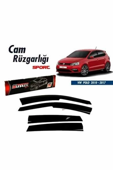 Vw Polo Mugen Cam Rüzgarlığı 2010-2017 arası 4'lü Sunplex ürün görseli 1