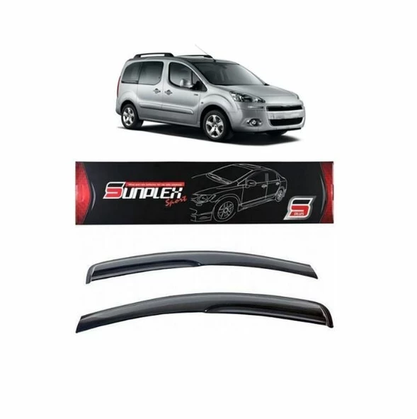 Citroen Berlingo Mugen Cam Rüzgarlığı 2008 sonrası 2'li Sunplex ürün görseli 1