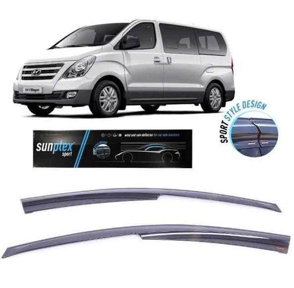 Hyundai H1 Mugen Cam Rüzgarlığı tüm modeller 2'li Sunplex ürün görseli 1