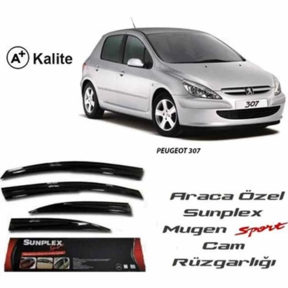 Peugeot 307 Mugen Cam Rüzgarlığı 2000-2014 arası 4'lü Sunplex ürün görseli 1