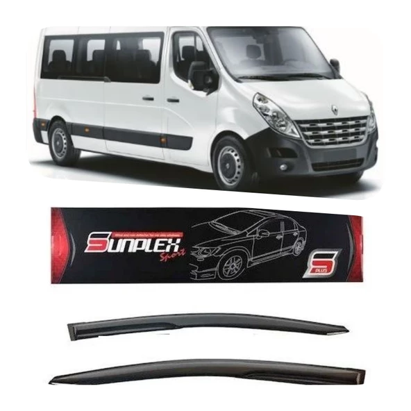 Renault Master Mugen Cam Rüzgarlığı 2010 sonrası 2'li Sunplex ürün görseli 1