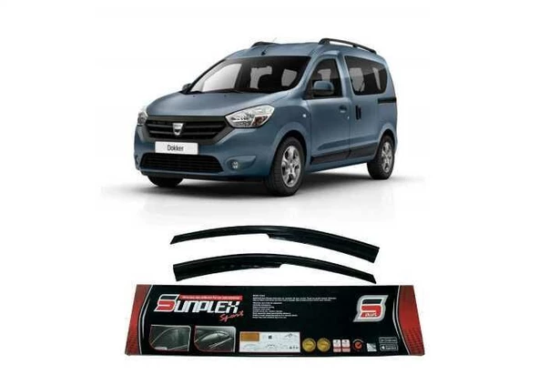 Dacia Dokker Mugen Cam Rüzgarlığı 2013 sonrası 2'li Sunplex ürün görseli 1