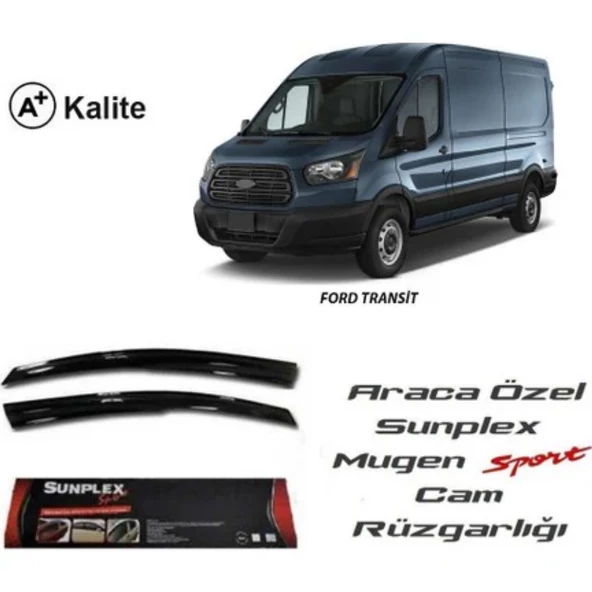 Ford Transit Mugen Cam Rüzgarlığı 2014 sonrası 2'li Sunplex ürün görseli 1