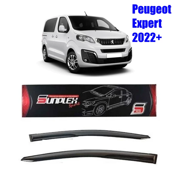 Peugeot Expert Mugen Cam Rüzgarlığı 2022 sonrası 2'li Sunplex ürün görseli 1