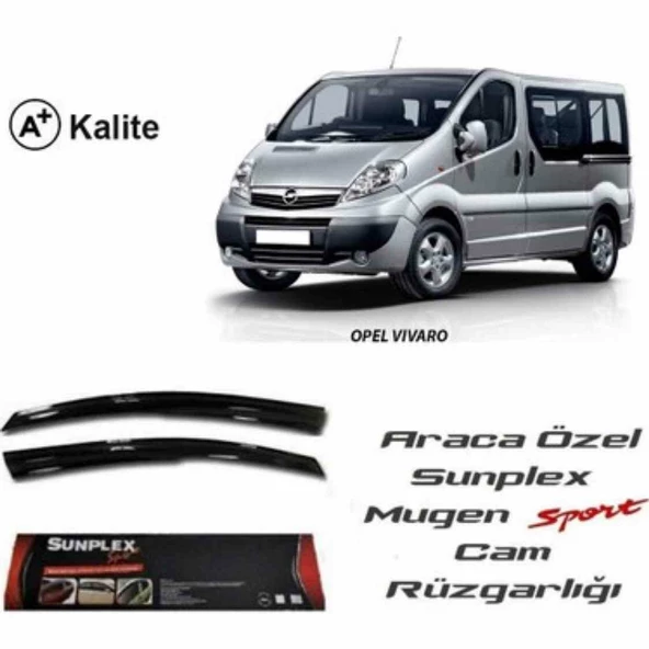 Opel Vivaro Mugen Cam Rüzgarlığı 2003-2014 arası 2'li Sunplex ürün görseli 1