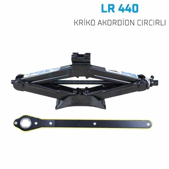 Oto araç kaldırma krikosu cırcırlı-akordion model 1,5 ton taşıma kapasiteli ürün görseli 1