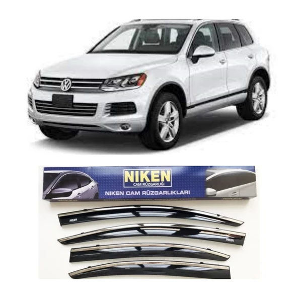 Volkswagen Touareg Kromlu Cam Rüzgarlığı Niken 2010+ sonrası ürün görseli 1