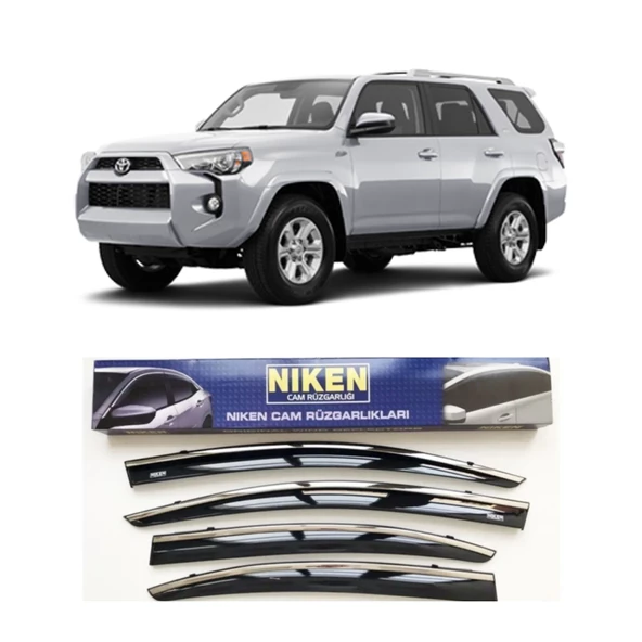 Toyota 4Runner Kromlu Cam Rüzgarlığı Niken 2014+ sonrası modeller ürün görseli 1