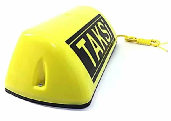 Taksi Levhası Işıklı Mıknatıslı Sarı (Taksi Yazılı) ürün görseli 1