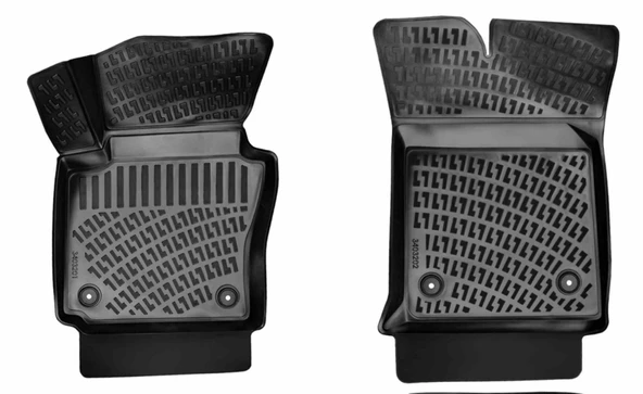 Vw Caddy Panelvan (2 parça) 3D havuzlu paspas 2016-2020 arası Rizline ürün görseli 1