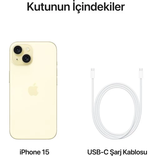 iPhone 15 512 GB Sarı - Resim 8