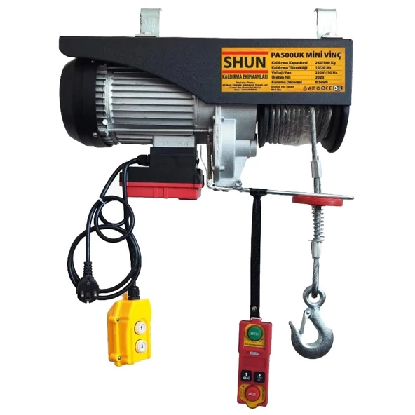 Shun Elektrikli Ceraskal Uzaktan Kumandalı Vinç 250-500 - 7486049 ürün görseli 1
