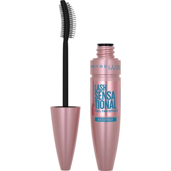 Maybelline New York Lash Sensational Yelpaze Etkili Suya Dayanıklı Siyah Maskara, 9.4 ml ürün görseli 1