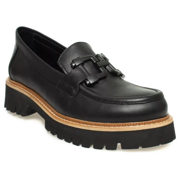 MAMMAMİA D24YA-3165 TOKALI HAFİF LOAFER DERİ KADIN AYAKKABI ürün görseli 1