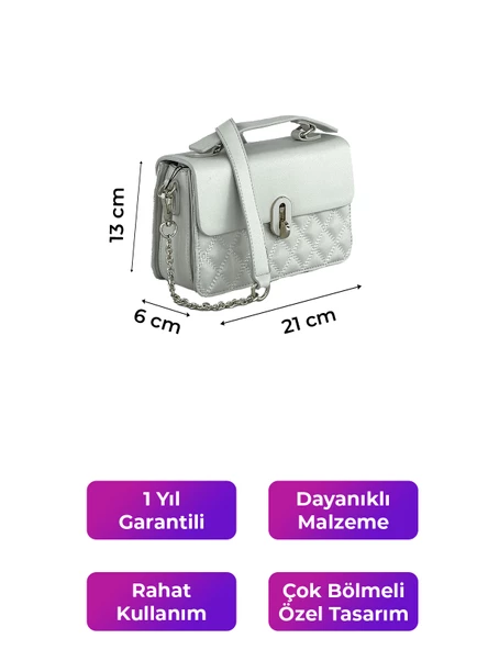 Kriste Bell Kadın Çanta Bej 26415 - Resim 2