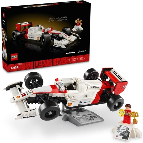LEGO Icons 10330 McLaren MP4/4 ve Ayrton Senna (693 Parça) ürün görseli 1