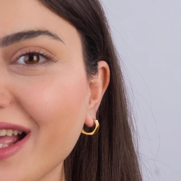14 Ayar İtalyan Altın Küpe 3,05 gr - Resim 3