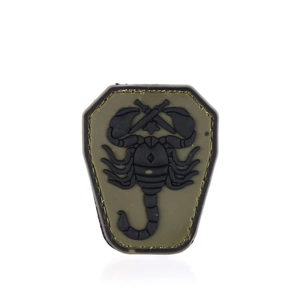 Single Sword Akrep Plastik Patch - Peç Küçük Boy 4Cm X 5,5Cm - Resim 2