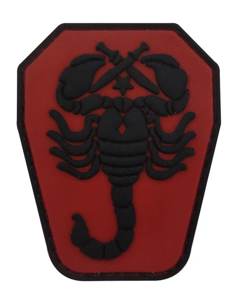 Single Sword Akrep Plastik Patch - Peç Küçük Boy 4Cm X 5,5Cm - Resim 5
