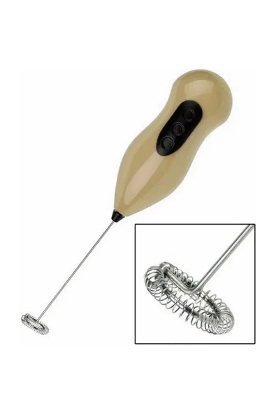 Baysa Pilli Mini Mixer Kahve Süt Köpürtücü- Krem ürün görseli 1