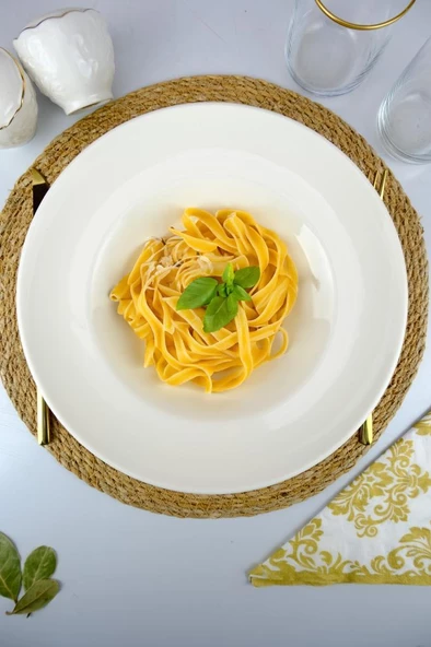 Digithome Valencia Porselen Spagetti Makarna Tabağı 27 Cm Krem - IPF1096 C320.045 ürün görseli 1