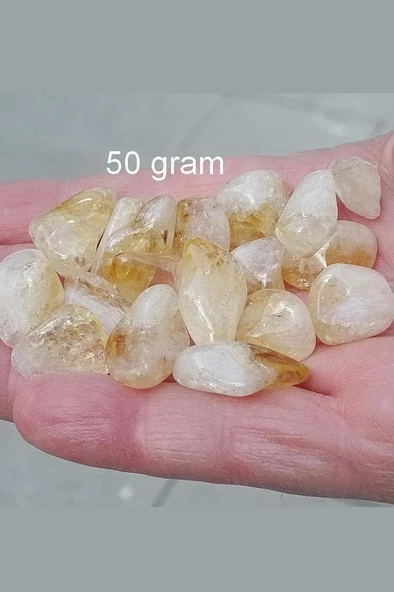 50 Gram Doğal Sitrin Tamburlu Küçük Parçalar - 451 ürün görseli 1