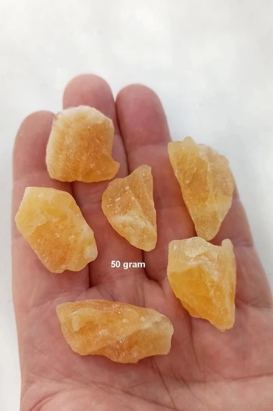 50 Gram Doğal Turuncu Kalsit Küçük Parçalar 211 ürün görseli 1