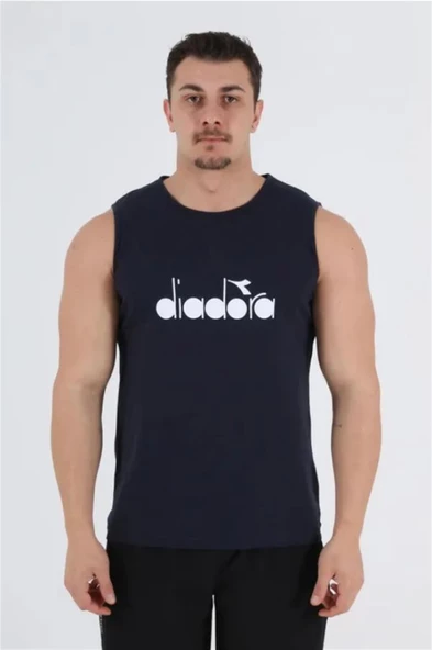 Diadora Therm Erkek Koyu Lacivert Kolsuz T-shirt - 1ATL01-Koyu Lacivert ürün görseli 1