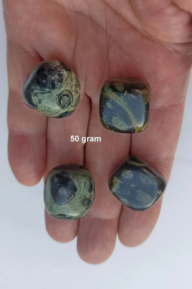 50 Gram Kambaba Jasper Tamburlu Parçalar 537 ürün görseli 1