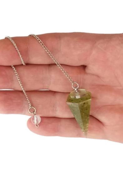 Peridot Zebercet Taşlı Orgonit Pandül Sarkaç 440-2 ürün görseli 1