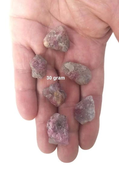 Doğal Rubelit, Pembe Turmalin Küçük Parçalar 30 Gram 112-1 ürün görseli 1