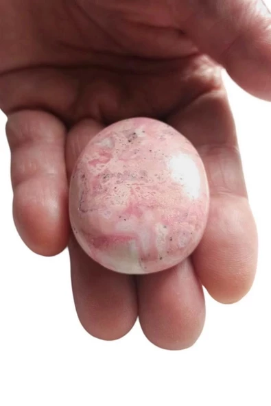 Peru Rodonit Masaj Terapi Taşı - Palm Stone 103-2 - Resim 2