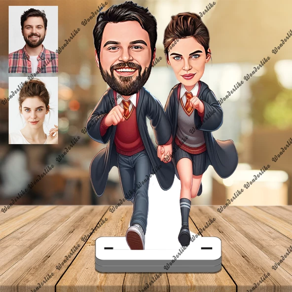Arkadaş 3D Ahşap Biblo,Sevgiliye Hediye,Doğum Günü Hediyesi ürün görseli 1