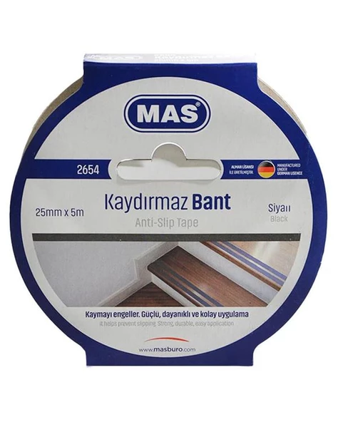 Mas Kaydırmaz Bant 25mm X 5m Siyah 2654 ürün görseli 1