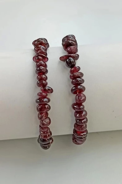 Lal Garnet Bileklik Kırıktaş 411-2 - Resim 2