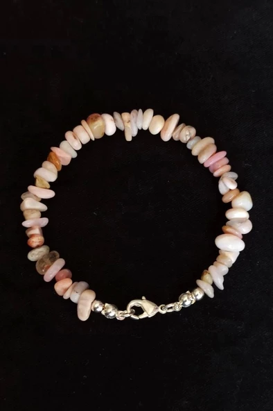 Pembe Opal Bileklik Kırıktaş 638-3 ürün görseli 1