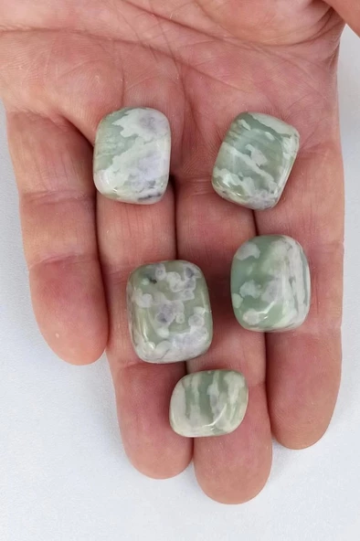 50 Gram Yeşil Jasper Tamburlu Parçalar 213-2 ürün görseli 1