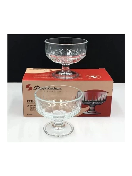 Paşabahçe 51769 Echo Dondurmalık Kase 250 cc 2'li ürün görseli 1
